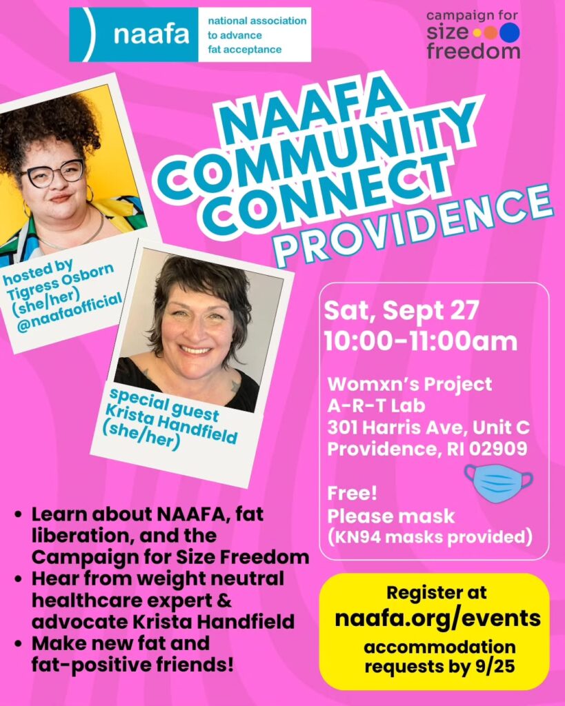 Join Us at NAAFA’s Community Connect